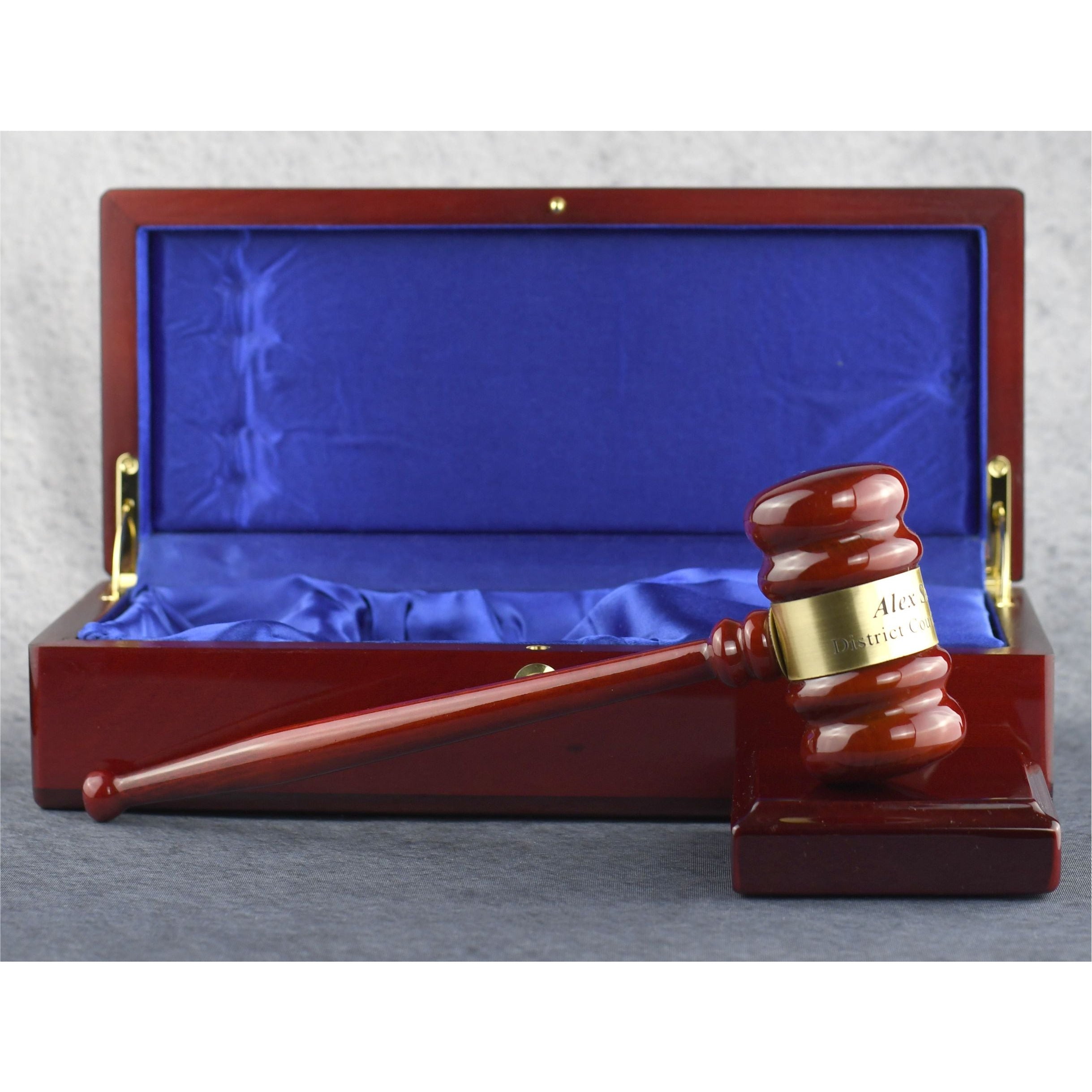 Rosewood Gavel and Case