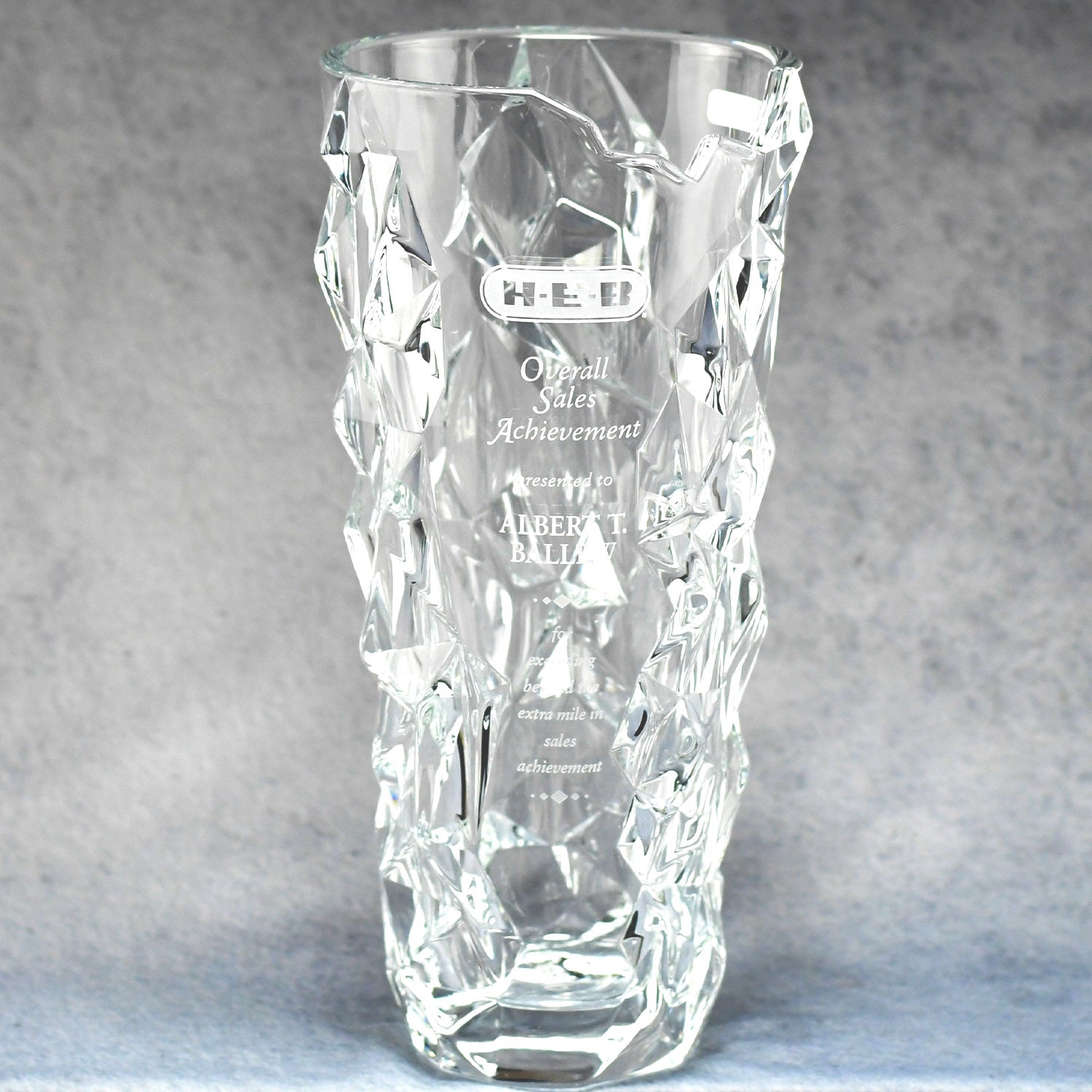 Iceberg Crystal Sculpted Vase